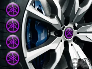 Yamaha Gewölbtes Label Ausgabe Hochwertige Felgendekoration